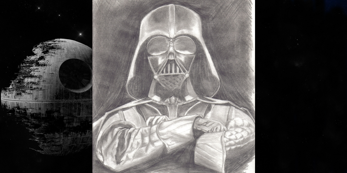 Darth Vader Pencil Drawing