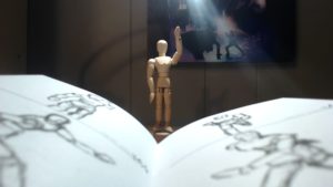 Anakin The Manikin Waving To Camera - Charcoal Pencil Review