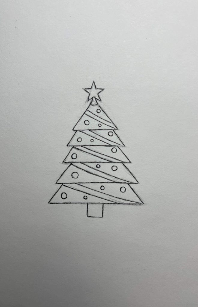 Easy How to Draw a Christmas Gnome Tutorial and Coloring Page-hanic.com.vn